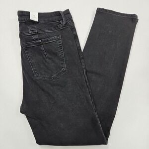 Good‎ American Good Classic Size 16 Black Skinny Mid Rise Stretch Denim Jeans
